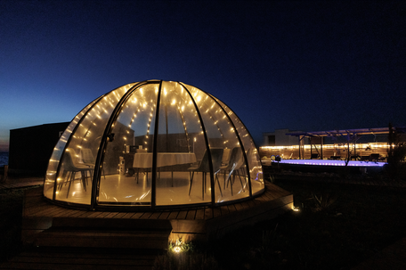 Иглу - закрытая панорамная беседка